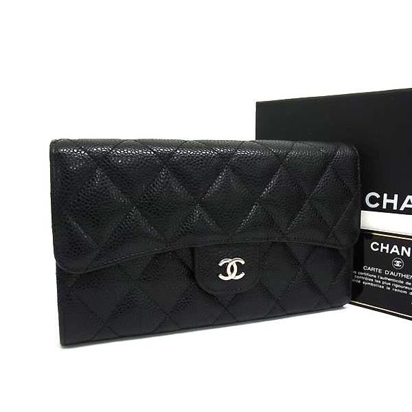 CHANEL □新品□未使用□ シャネル ココマーク マトラッセ キャビア  