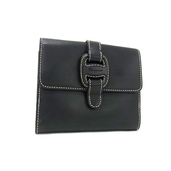 新品未使用 Salvatore Ferragamo フェラガモ 折り財布 レザー FERRAGAMO □新品同様□ Salvatore Ferragamo フェラガモ ヴァラ