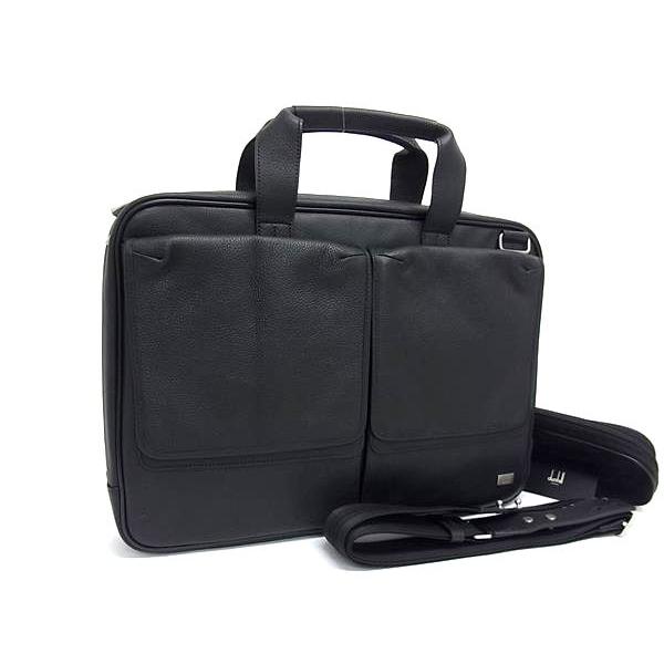 ■新品■未使用■ dunhill ダンヒル コンノート レザー 2WAY ショルダー ハンドバッグ ブリーフケース メンズ ブラック系 FR4233 dunhill（ダンヒル） □新品□未使用□ コンノート レザー 2WAY