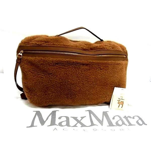 ■新品■未使用■ Max Mara マックスマーラ テディベア キャメル 2WAY ハンドバッグ ショルダー 肩掛けかばん ブラウン系 FR4947 Max Mara（マックスマーラ） □新品□未使用□ テディベア キャメル