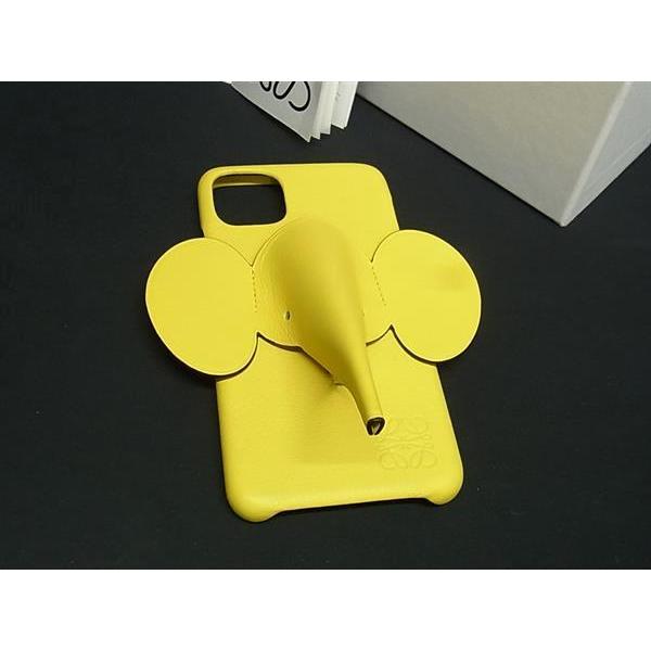 LOEWE（ロエベ） □美品□ アナグラム レザー ゾウモチーフ iPhone
