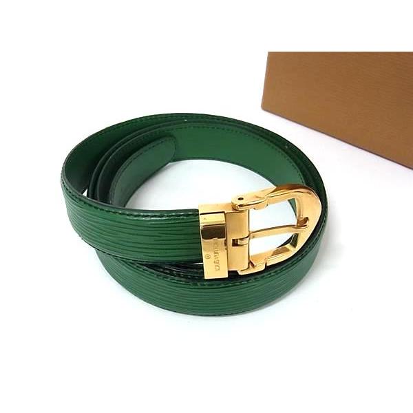 極美品✨ルイヴィトン エピ サンチュールクラシック ベルト ゴールド金具 緑 LOUIS VUITTON（ルイ・ヴィトン） □美品□ エピ サンチュール