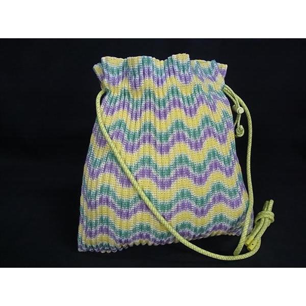 ■新品同様■ PLEATS PLEASE プリーツプリーズ ポリエステル クロスボディ ショルダーバッグ 斜め掛けかばん イエロー系 FT0159 PLEATS PLEASE（プリーツ プリーズ） □新品同様□ ポリエステル