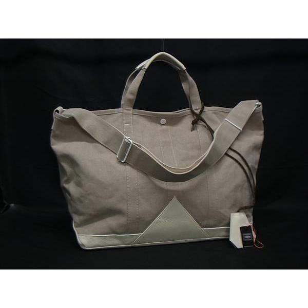 ■新品■未使用■ PORTER ポーター 吉田カバン キャンバス×レザー ハンドバッグ ショルダー トート ライトグレー系 FU6442 PORTER □新品□未使用□ ポーター 吉田カバン キャンバス×レザー