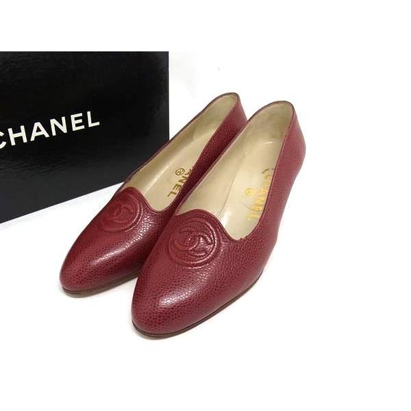 CHANEL（シャネル） □美品□ ココマーク キャビアスキン ヒール