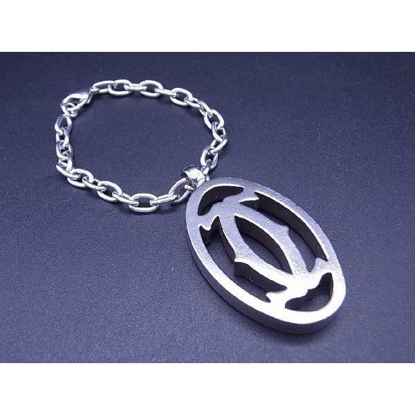 Cartier □美品□ カルティエ 2Cロゴ チャーム キーホルダー