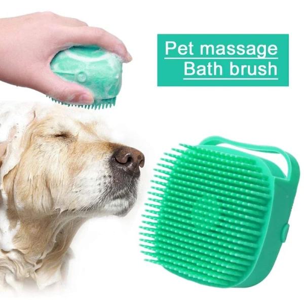 犬 マッサージ用 ブラシ タングル 痛くない お風呂 シャンプー ソープ 80ml ブラッシング グルーミング ひっかからない 猫 柔らかい シリコン