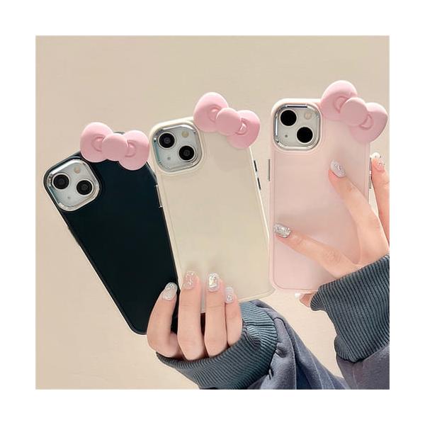 iPhone ケース 韓国 シリコン リボン かわいい おしゃれ 衝撃に強い シンプル カバー お揃い カバー 11 12 13 14 15 16 pro max