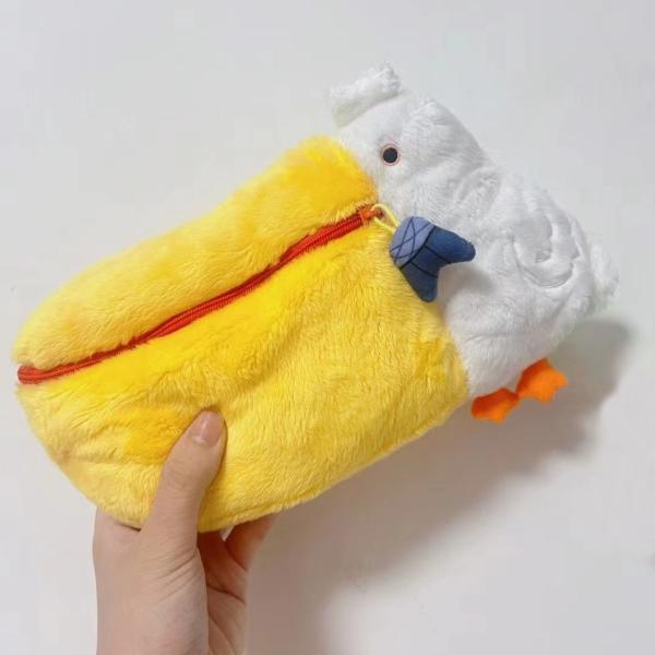 ペンケース ペリカン 筆箱 ポーチ コスメ メイク ぬいぐるみ 大きめ ふわふわ もこもこ 動物 鳥 ユニーク おもしろ 文房具 韓国 かわいい 小学生 中学生 高校生