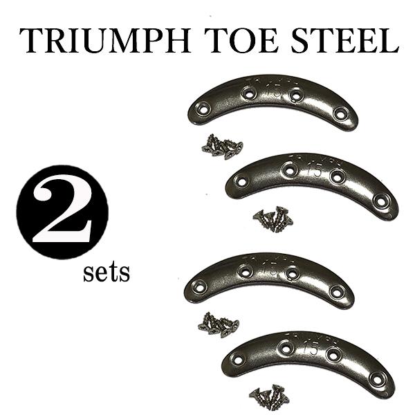 ●素材: スチール●靴のつま先補強・金属●2足分（各2個セット）・取付の際のプラスネジ8本×2●サイズ：横幅54mm×縦幅11mm×厚み1.2mm●特に革底のつま先には最適