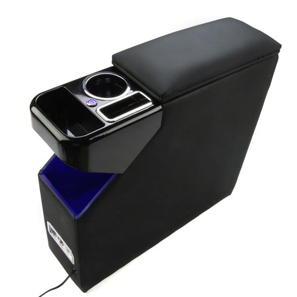 【専用設計】900系 コンソールボックス ルーミー適用 トール タンク ジャスティ― アームレスト 多機能 収納 BOX 肘掛け ドリンクホルダー USBポート LED付き