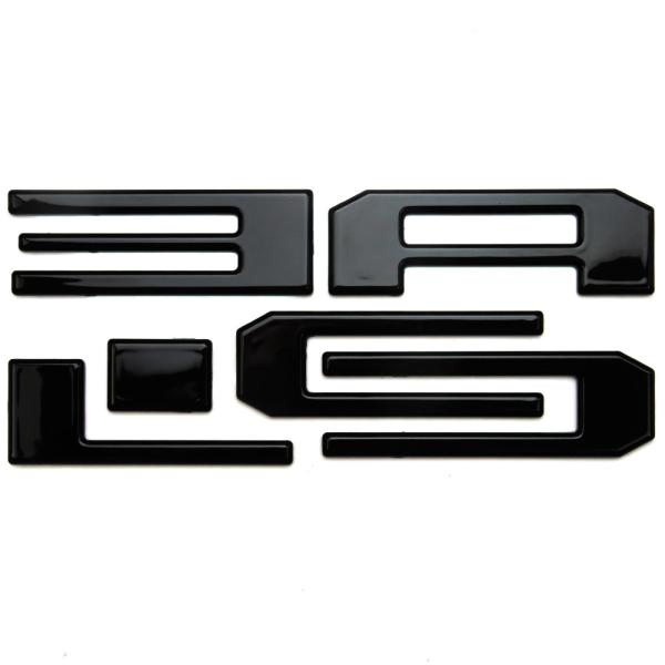 三菱 デリカミニ BA系 フロントバンパー エンブレム DELICA MINI ロゴ ステッカー ピアノブラック 6P (トクトヨ)Tokutoyo
