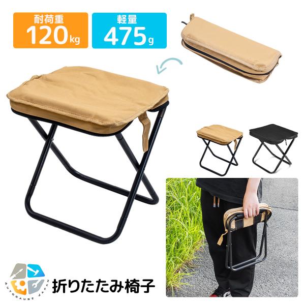 アウトドアチェア・折りたたみ椅子をお探しの方におすすめ。キャンプ、釣り、登山、フェス、行列待ちなど、あらゆるシーンで大活躍するポータブルチェアです。◆ 驚きの携帯性！ポケットサイズで持ち運びラクラク・  収納サイズ：12cm × 27cmリ...