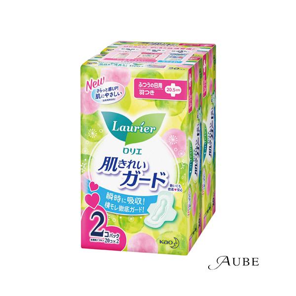 ロリエ 花王 肌きれいガード ふつうの日用 羽つき 20個入×2個パック