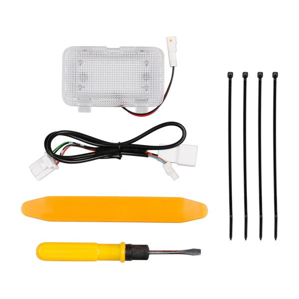 新型 RAV4 60系 電動バックドア専用 LED ラゲッジランプ 荷室ライト 純正同形状交換パーツ 超高輝度白色光 配線加工不要 トランク室内照明 車内便利アクセサリー