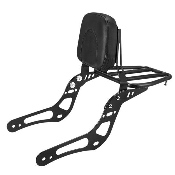 ホンダ レブル250 レブル500 CMX250 CMX500 シーシーバー バックレスト付き リアキャリア付き タンデムバー スチール製 ブラック