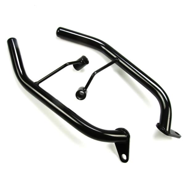 カワサキ対応 Z900RS/Z900RS CAFE 分割式 タンデムバー 左右セット ブラック リアグラブバー スチール製 カスタムパーツ