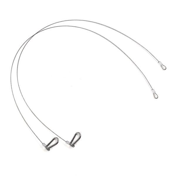 商品仕様：■材質：ワイヤー ステンレス製、キーホルダー アルミ製■サイズ：外径 1.5 mm x 長さ800mm■付属品：キーホルダー