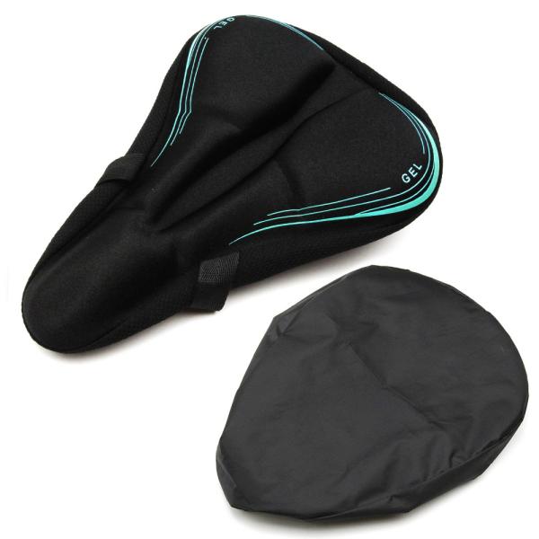 商品仕様：■防水カバー付き、ロードバイク、クロスバイク、エアロバイクなどに対応するサドルクッションカバー。■サドルカバーの中央にわたる窪みがある、さらに側面には通気性に優れたメッシュ素材を取り入れており、湿気や熱を逃がしやすい設計です。カバ...