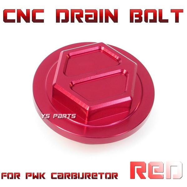 超特価セール開催！！ アルミCNC]ドレンボルト赤PWKビッグキャブ用タクト/スーパー アイケア