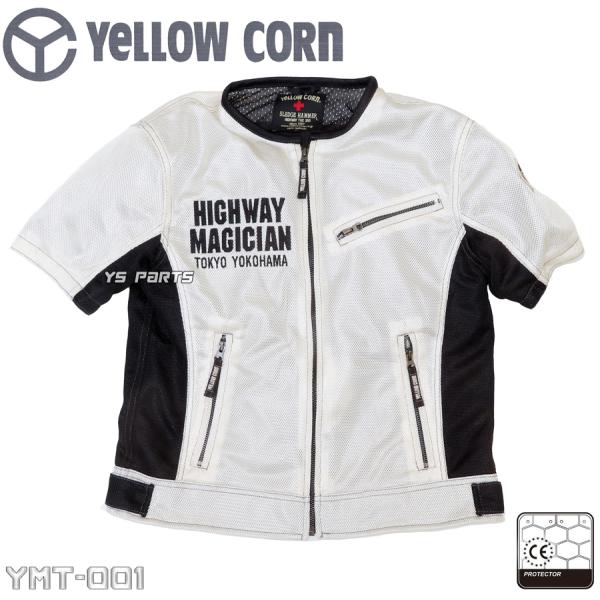 YELLOW CORN Sサイズ レディースジャケット　肩肘背プロテクター付き YELLOW CORN Sサイズ レディースジャケット 肩肘背プロテクター