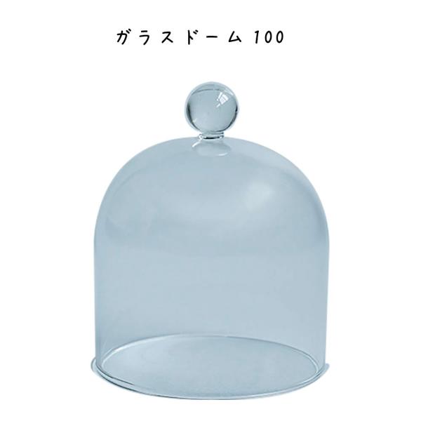 ガラスドーム100 北欧 キッチン 蓋 ガラス 透明 クリア