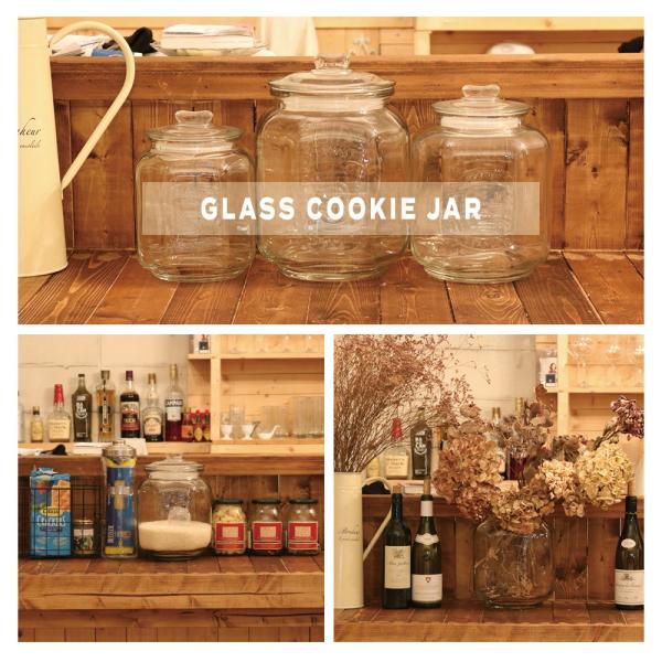DULTON（ダルトン） ガラス クッキージャー GLASS COOKIE JAR ぼってり 