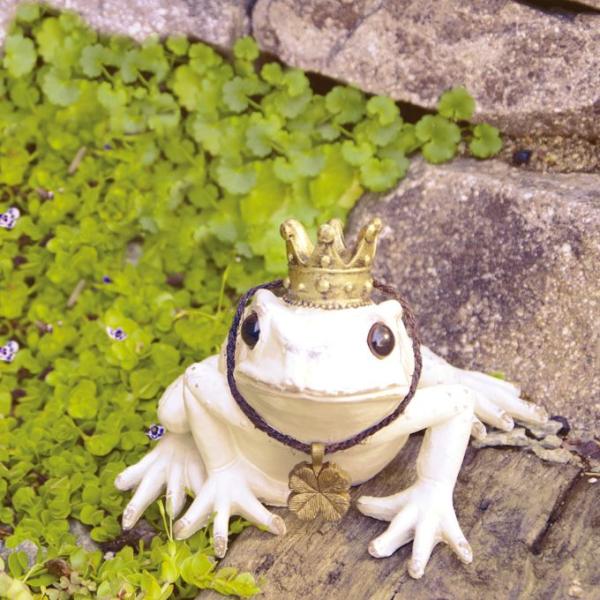 かえる カエル 置物 オーナメント 動物 オブジェ ガーデン雑貨 かえる置物 カエル置物 :kism0251:レトロおしゃれ雑貨家具のプリズム 通販 カエルの置物