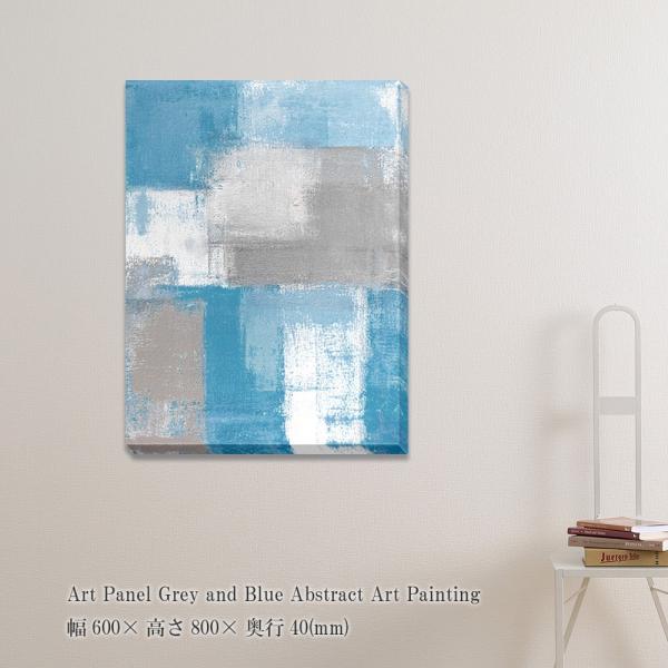A[gpl Grey and Blue Abstract Art Painting G ۉ Ǌ| Ǐ t[X |X^[ O[