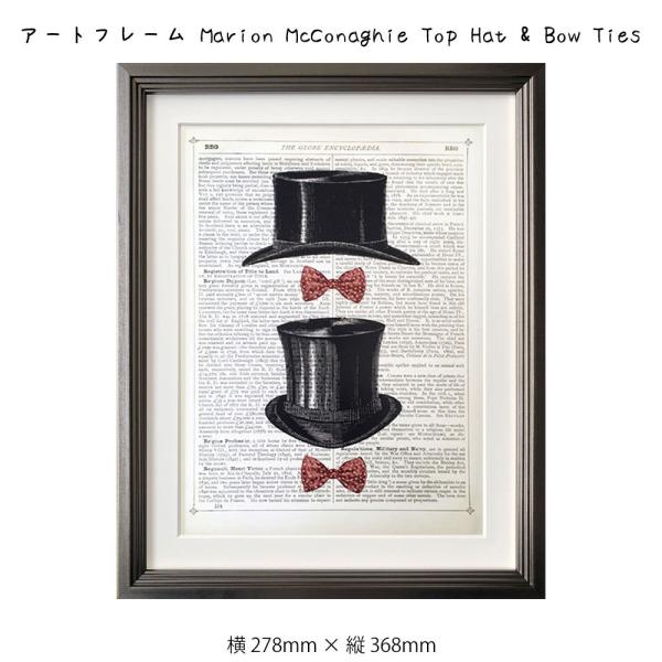 A[gt[ Marion McConaghie Top Hat &amp; Bow Ties G G Ǌ| Ǐ A[g|X^[ CXg  mN mg[ 278 368mm