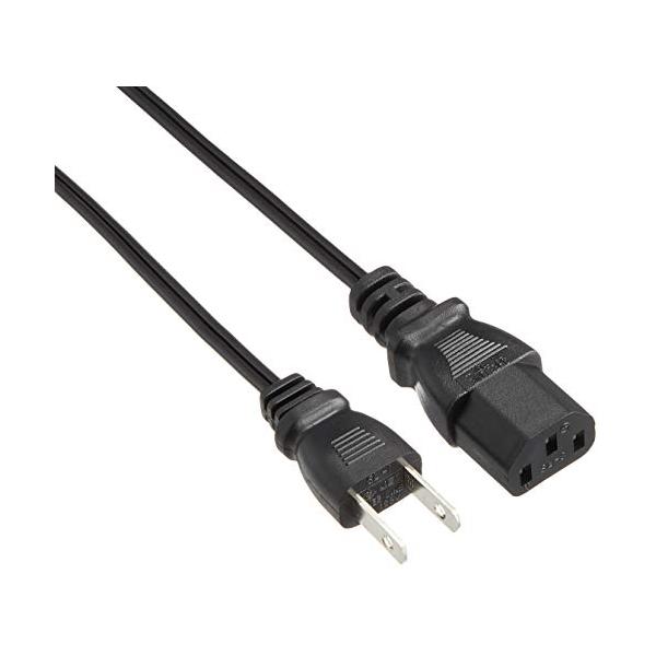 アイネックス AINEX AC電源ケーブル 極細ストレートタイプ ACP-15S-BK