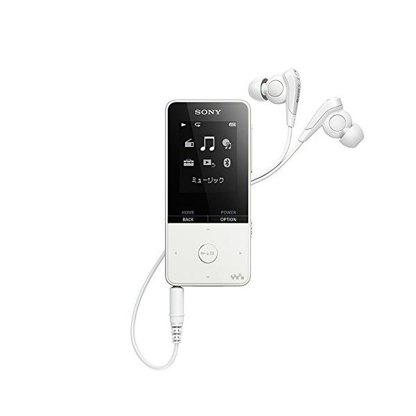 ソニーSONY ウォークマン Sシリーズ 16GB NW-S315 : MP3プレーヤー Bluetooth対応 最大52時間連続再生 イヤホン付属 2017年モデル ホワイト NW-S315 W