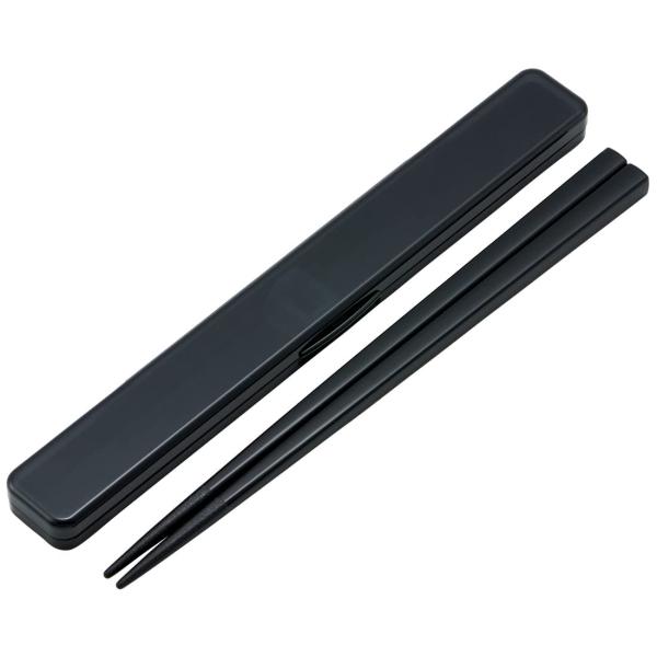 スケーターSkater 箸 21cm 箸箱 セット 抗菌 リッチブラック 大人用 男性向けABC45AG-A