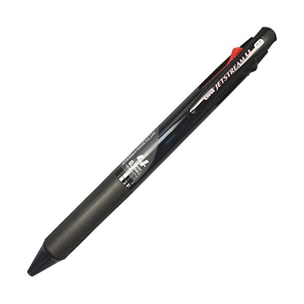 三菱鉛筆 4色ボールペン ジェットストリーム 0.7 透明ブラック 書きやすい SXE450007T.24