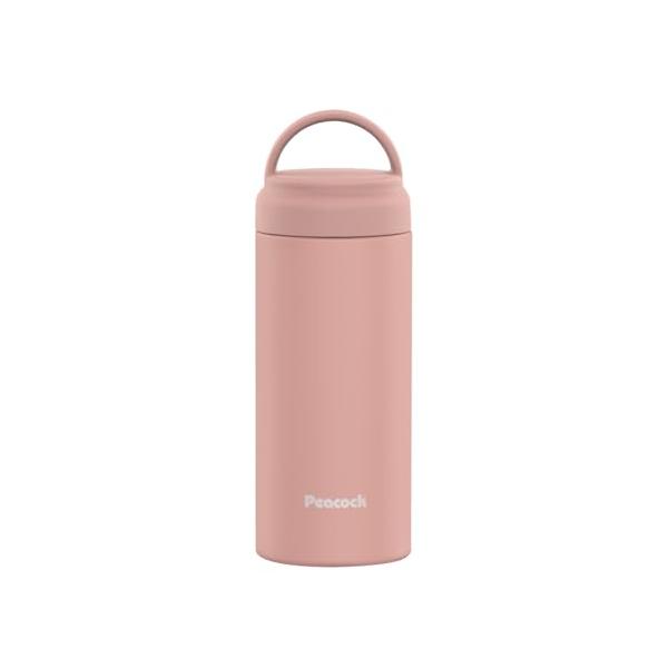 ピーコック魔法瓶工業The-peacock ピーコック スクリューマグボトル ダスティピンク 350ml 水筒 保温 保冷 取っ手付き 真空断熱 魔法瓶 タンブラー