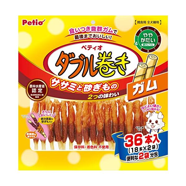 ペティオ Petio ダブル巻き ガム 36本入