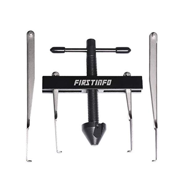 用途オイルシールを取り外すためのオイルシールプーラーです。当製品を使うとドリルなどのツールでオイルシールを破壊する必要がなく、簡単にオイルシールの取り外しをできます。爪二組付長い爪：118mm；　短い爪：73mm；　爪先端1.2mmの極薄タ...