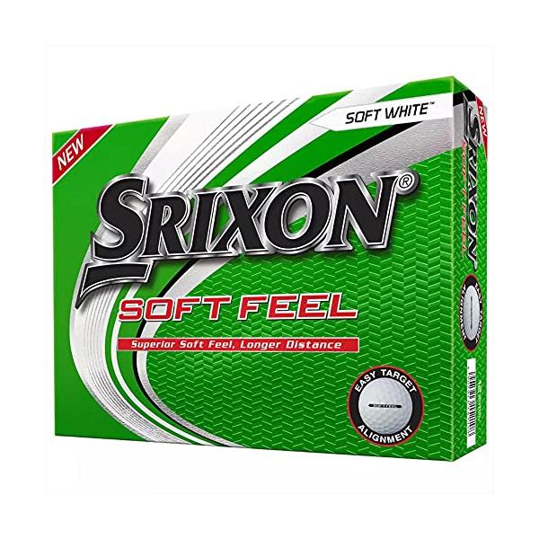 スリクソン ソフトフィール 2020 ゴルフボール ビビッドカラー マット仕上げ 艶消し SRIXON GOLF BALL SOFT FEEL USA直輸入品 ホワイト