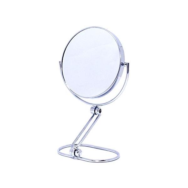 ダルトンDulton 鏡 スウィング スタンドミラー ミラー直径170mm アーム長さ140mm 片面3倍鏡 SWING STAND MIRROR G755-904 シルバー