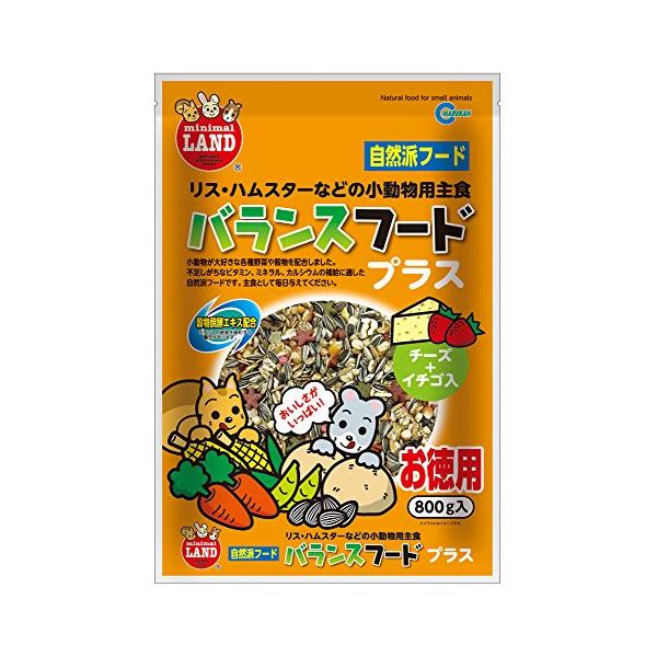 他サイト： マルカン バランスフードプラス 小動物用 徳用 800g ML-04の商品画像