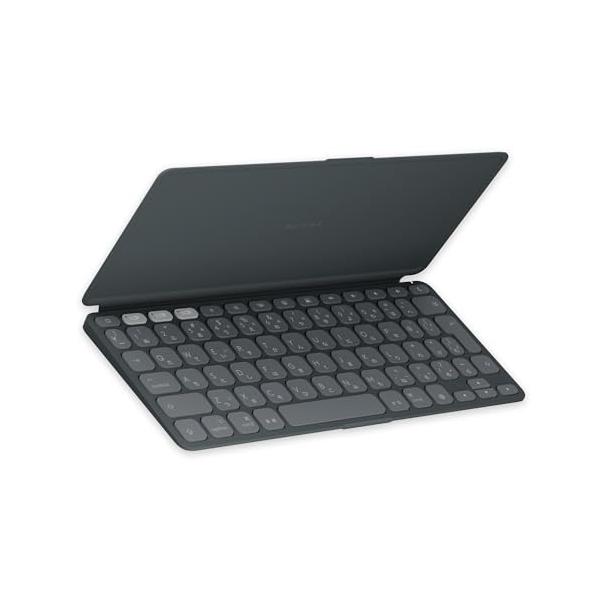 ロジクール KEYS TO GO 2 for iPad ワイヤレス キーボード iK1043GRA 薄型 軽量 222g Bluetooth ワイヤレスキーボード 無線 Easy-Switch 日本語配列