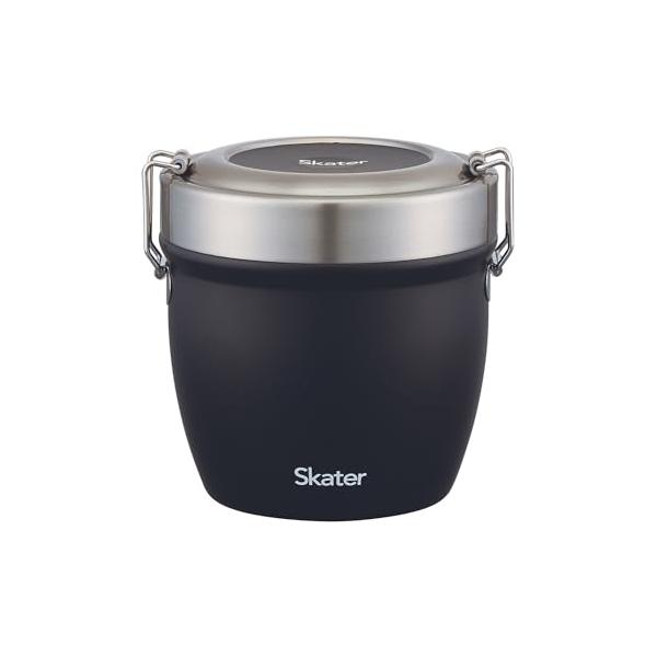 スケーターSkater 抗菌 保温 丼ぶりステンレス弁当箱 800ml ブラック STLBD8AG-A