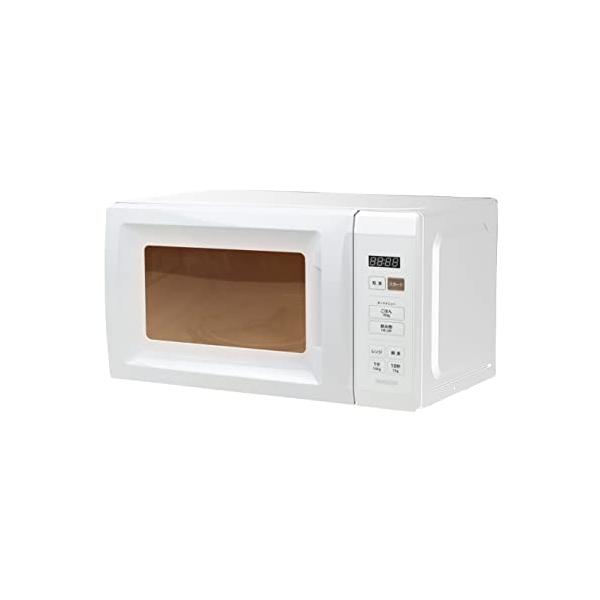 山善 電子レンジ 17L 単機能 一人暮らし 二人暮らし ヘルツフリー ターンテーブル オートメニュー搭載 全国対応 タイマー機能付き ホワイト YRM-HF17