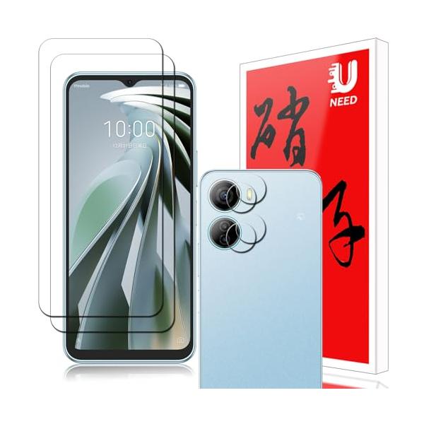2+2枚セッZTE Libero 5G IV A302ZT 用のガラスフィルム2枚+カメラフィルム2枚zte リベロ 5g iv/nubia Ivy Z6561J 用の フイルム 強化液晶保護フィル