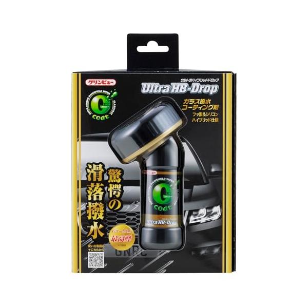 イチネンケミカルズIchinen Chemicals 車用 ガラス撥水剤 クリンビュー ガラスコート ウルトラハイブリッドドロップ 80ml 20846