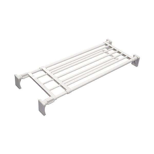 平安伸銅工業 HEIAN SHINDO つっぱり棚 超強力ワイド ホワイト 取付幅75~120cm 耐荷重60-40kg RA-11