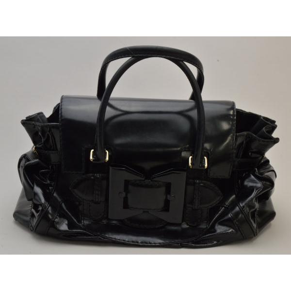 GUCCI グッチ クイーン ハンドバッグ 189883 レザー ブラック  