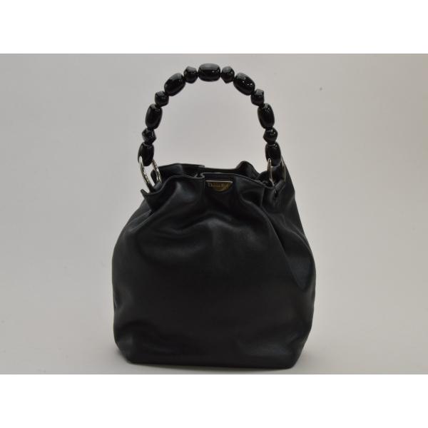 Christian Dior ディオール マリスパールトロッターレザー黒