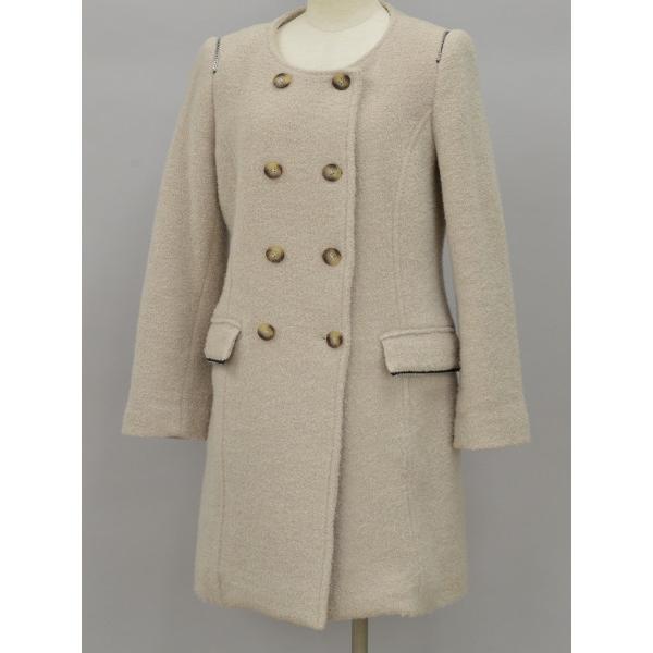 シトラスノーツ アンゴラ混 ロングコート オフホワイトCITRUS NOTES