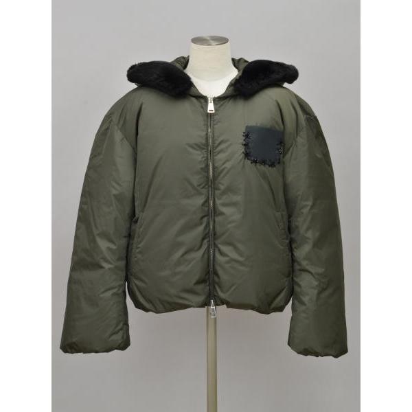 ヌメロヴェントゥーノ N°21 numero ventunoラビットファー ダウン